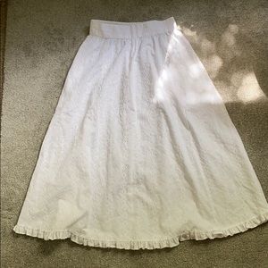 White skirt